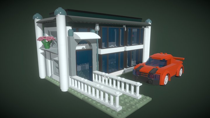 Lego House Final Export Selection 3D Model