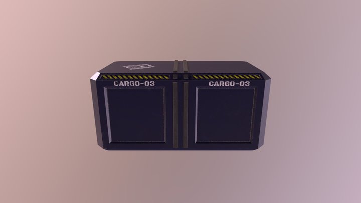 Large cargo container 3D Model