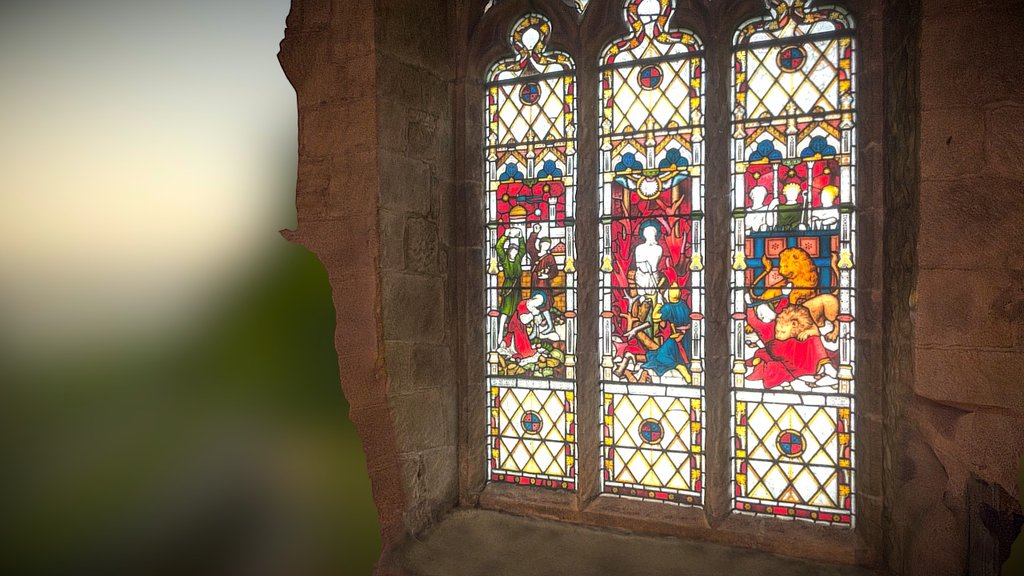 Bolton Abbey Stained Glass Window 2 3D model by Paul (paul3uk