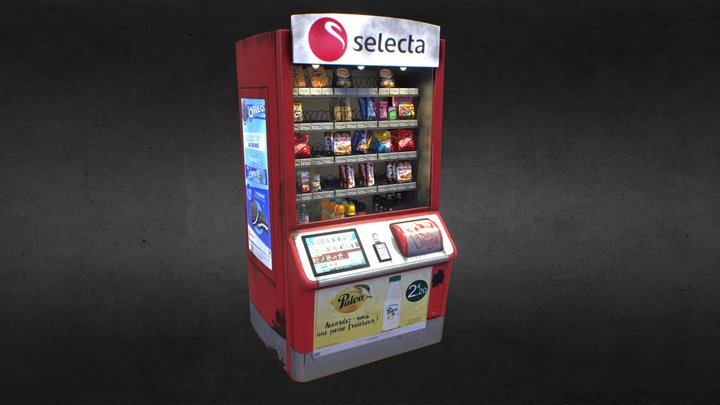 Selecta vending machine 3D Model
