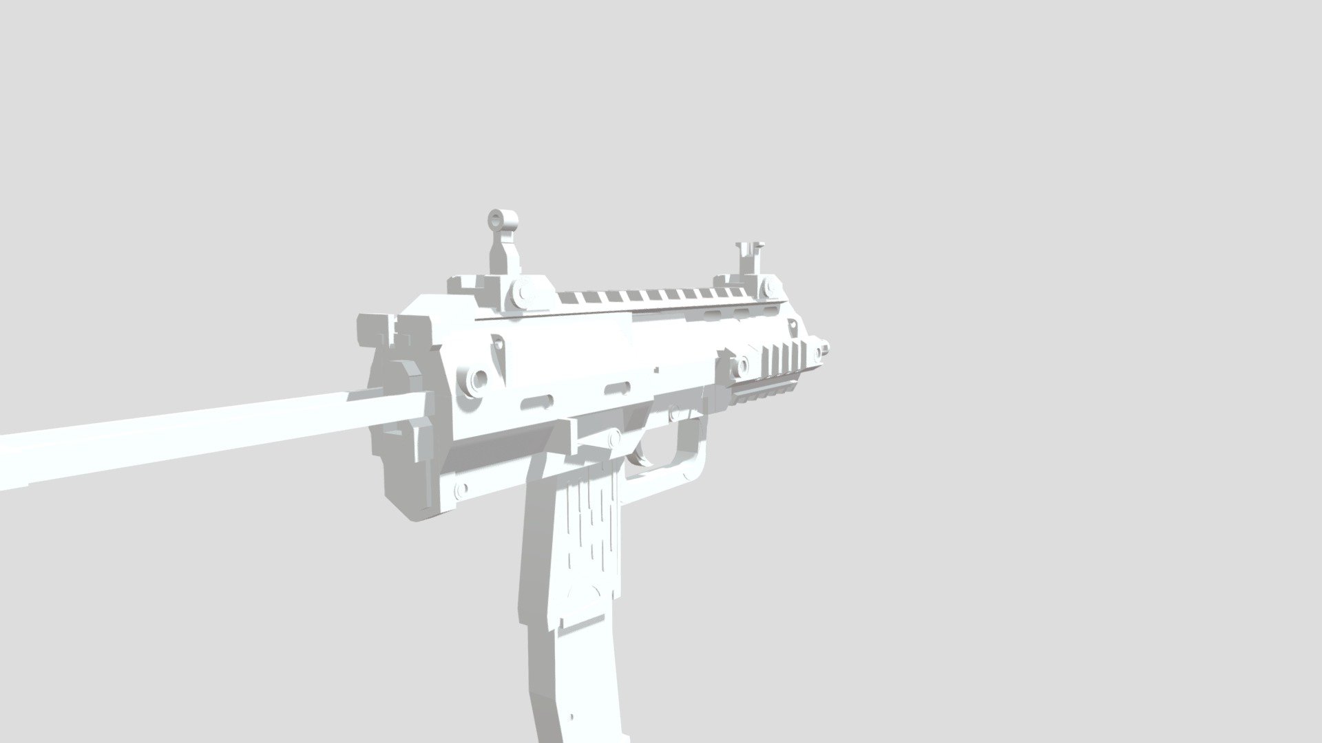 MP7 (Low Poly, No Textures) - 3D model by ReoPtitCerveau [23d101f ...