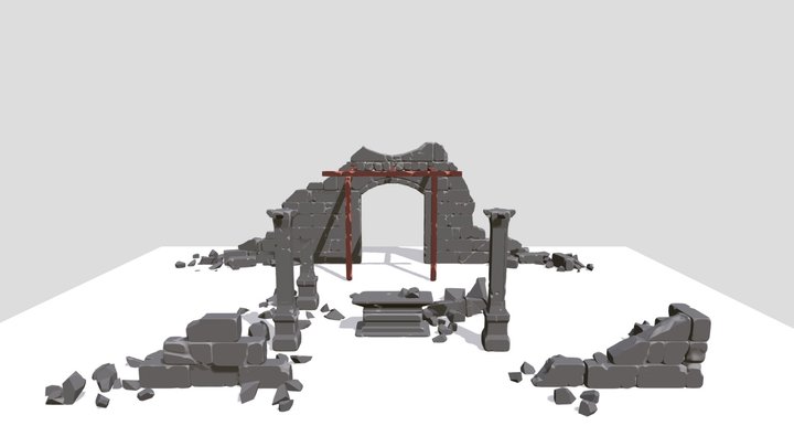 Wildering Temple Scene (WIP) 3D Model
