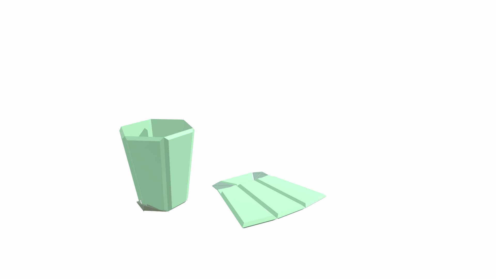 oREgami Coffee Cups (folded & unfolded)
