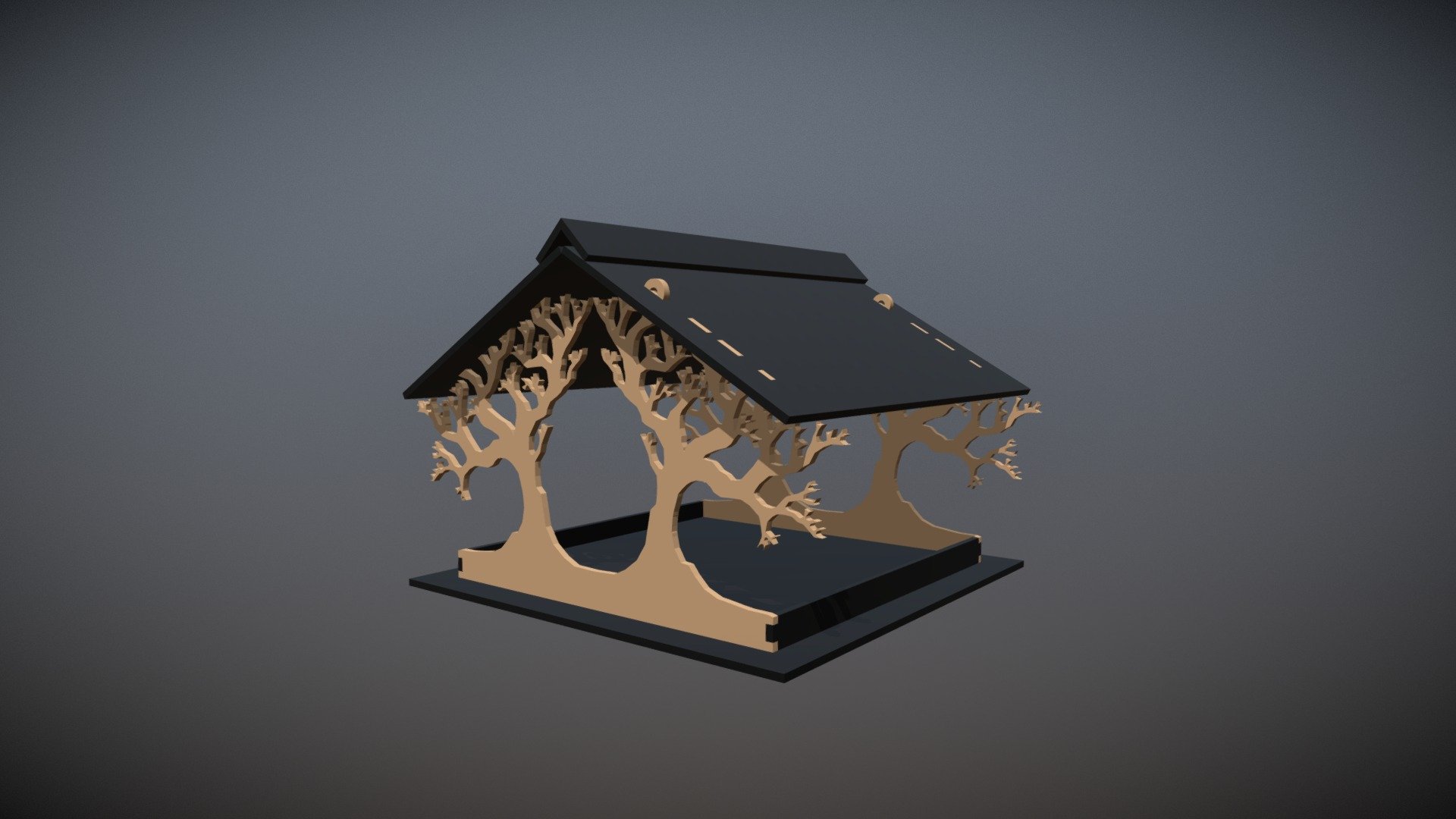 Bird Table Lasrecut
