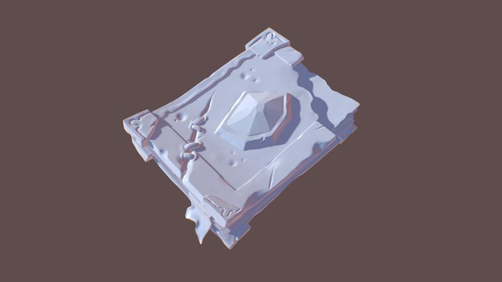 Stylized Book (Asset 1 Sculpting Assignment) 3D Model