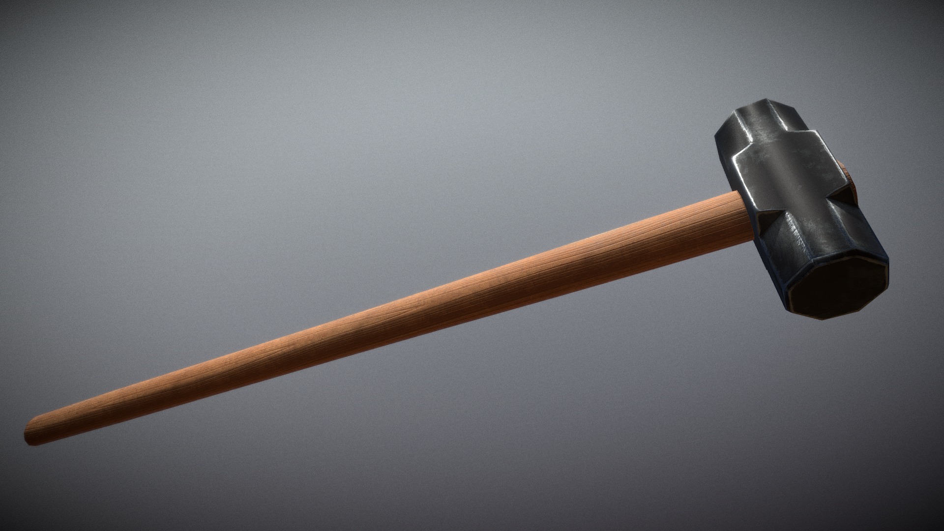3D model Sledge Hammer - This is a 3D model of the Sledge Hammer. The 3D model is about a close-up of a gavel.
