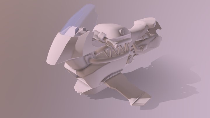 Hover Bike 3D Model