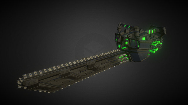 Plasma Chainsaw 3D Model