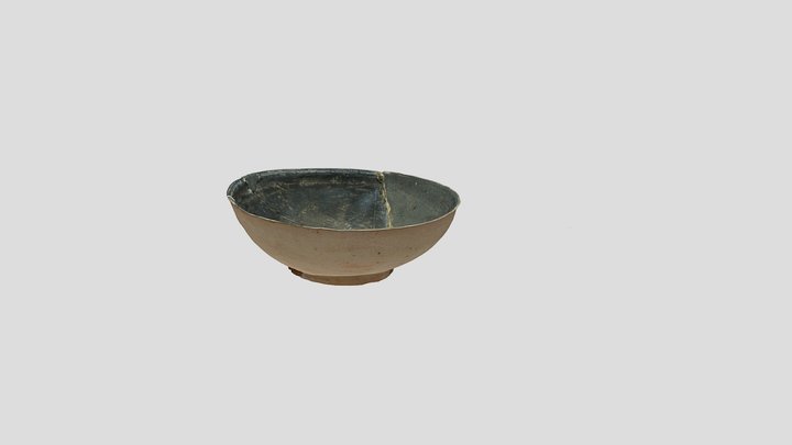 鳴神地区遺跡（和歌山市）　黒色土器埦 – Modello 3D gratuito STL