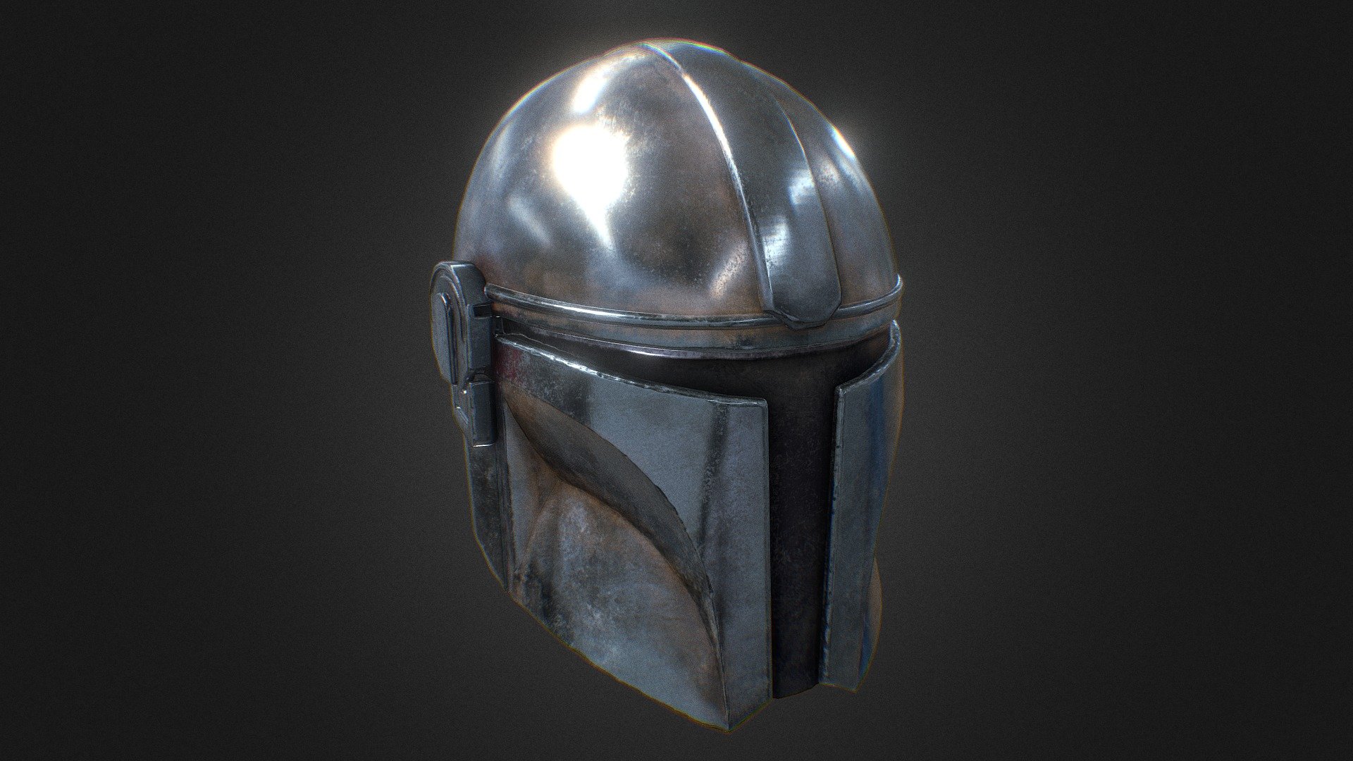 Beskar Helmet Mandalorian (Free Download) - Download Free 3D model by ...