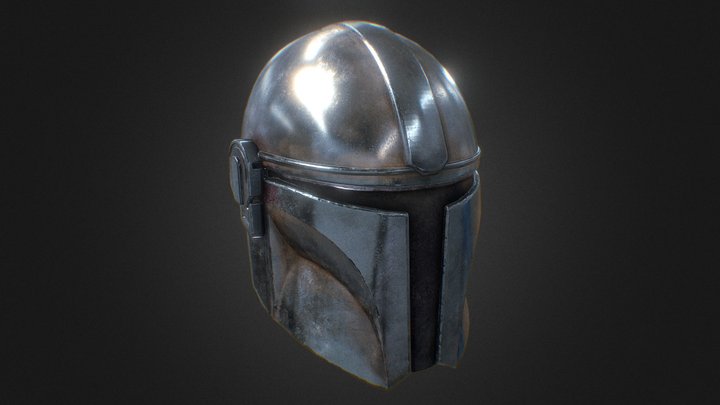 Beskar Helmet Mandalorian (Free Download) 3D Model