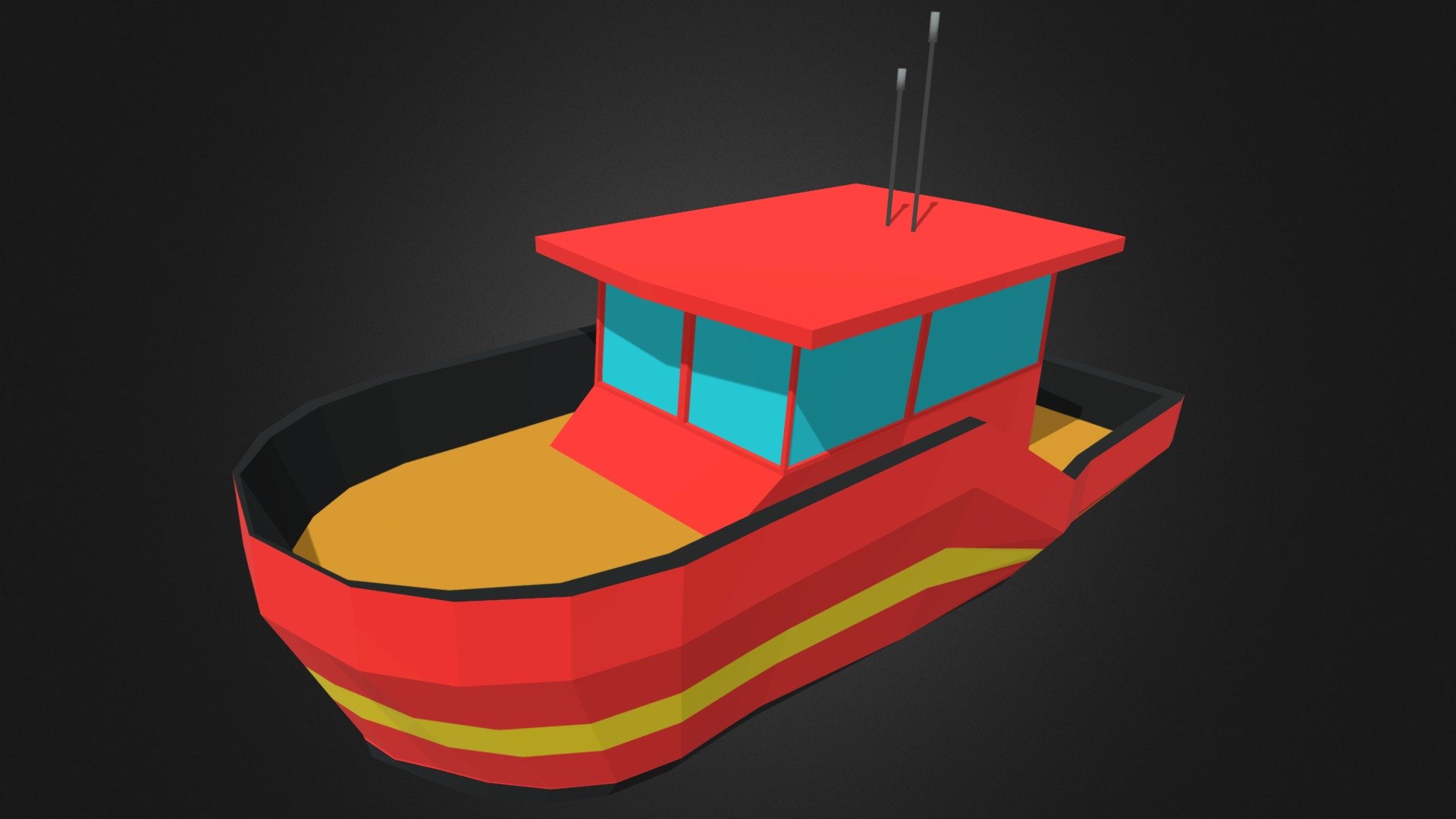 Boat — Sketchfab embed 3D viewer