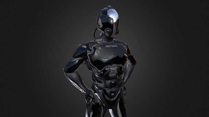 Scifi Trooper 3D Model