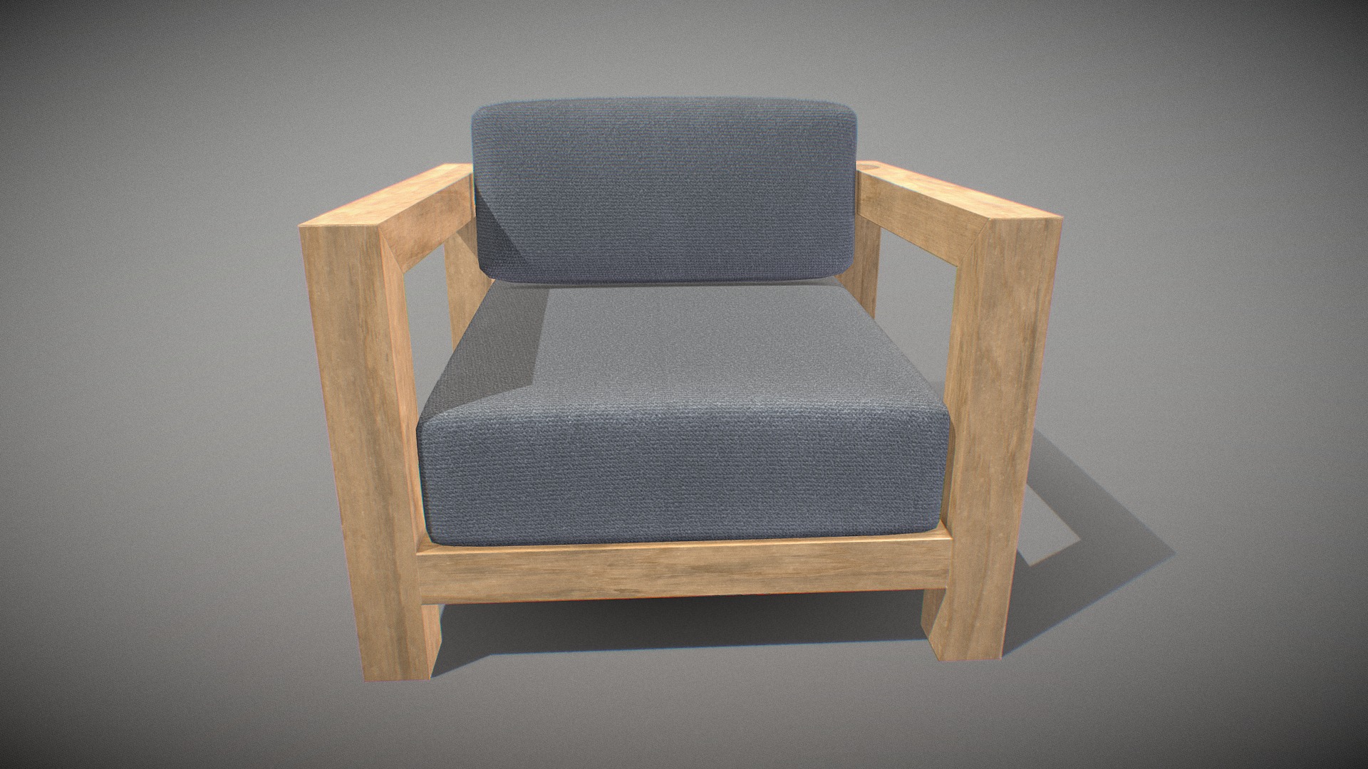 3D model Veroda Angle Sofa 01 - This is a 3D model of the Veroda Angle Sofa 01. The 3D model is about a chair on a table.