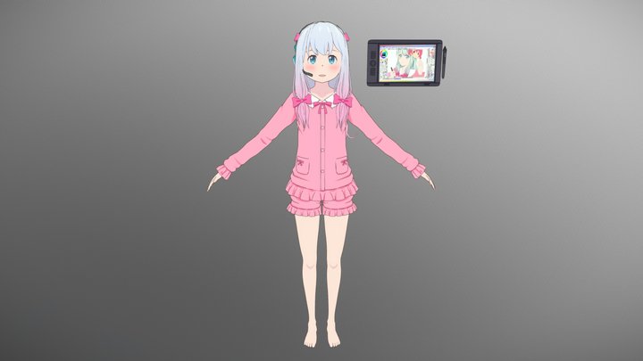 Sagiri Izumi - Fan Art 3D Model 3D Model
