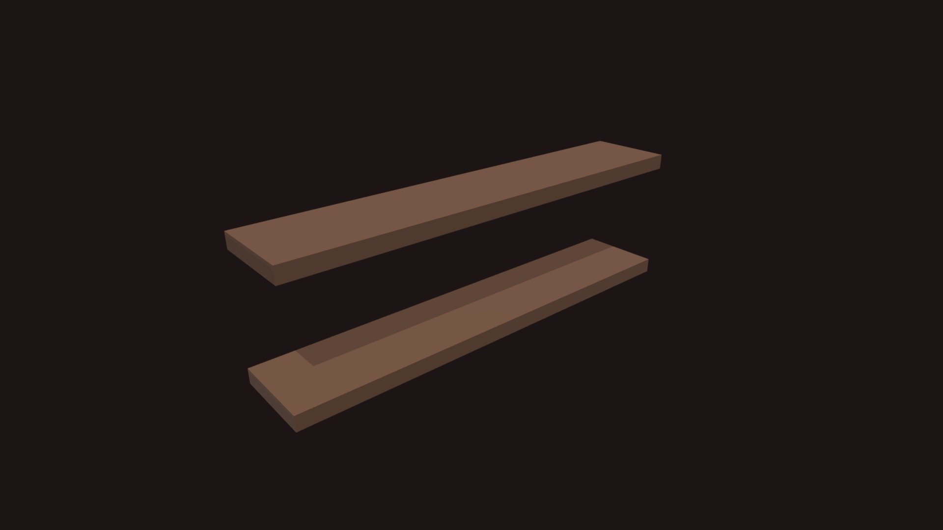 Wall Shelf Empty 2x0.5x2