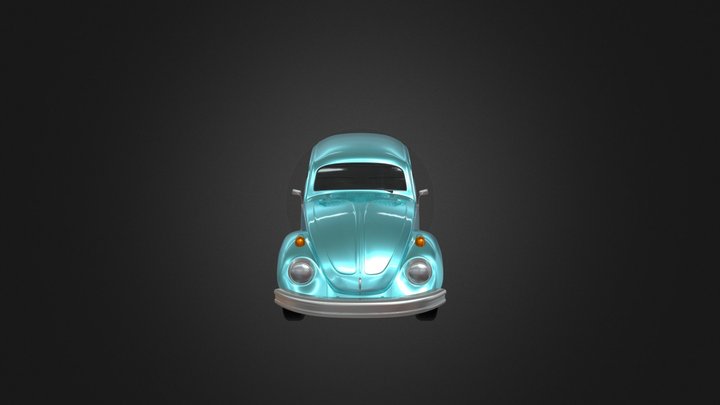 Volkswagen Beetle Car 1969 3D Model
