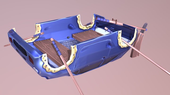 Little Rowboat 3D Model