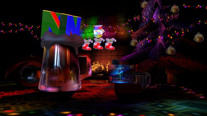 N64Brew Christmas 2024 Scene 3D Model