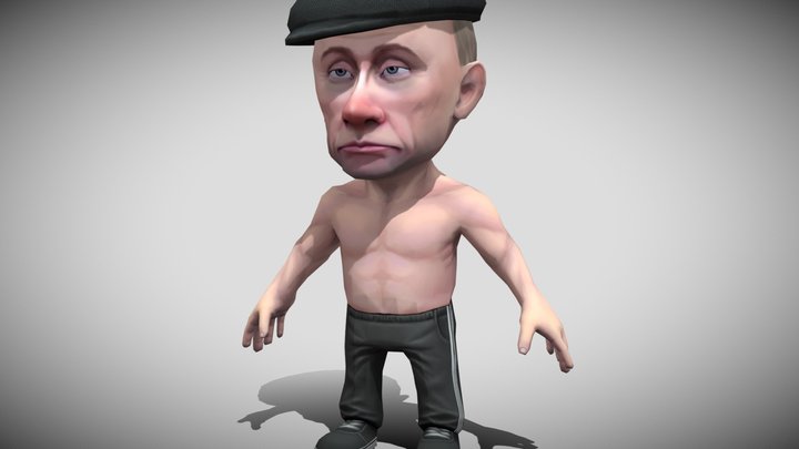 Chibii politicians - Putin - ver.2 3D Model