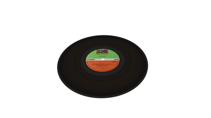 12" Vinyl Record 3D Model