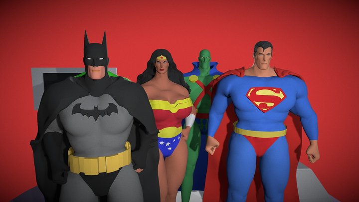JUSTICE LEAGUE 5 3D Model