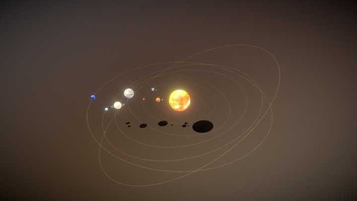 Solar_System_animation 3D Model