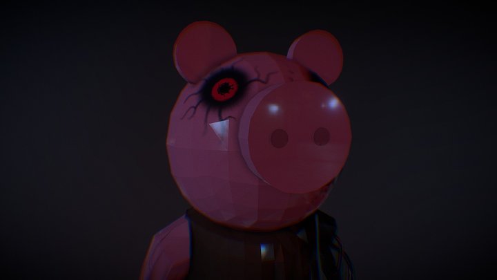 Distorted Piggy 3D Model