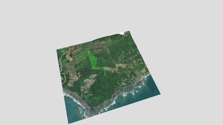 Esterillos 66H + Surrounding land 3D Model