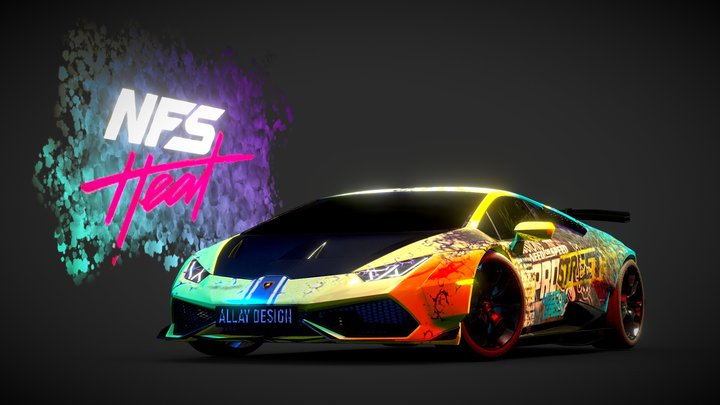 Lamborghini Huracán (NFS - version) – Free 3D Model STL