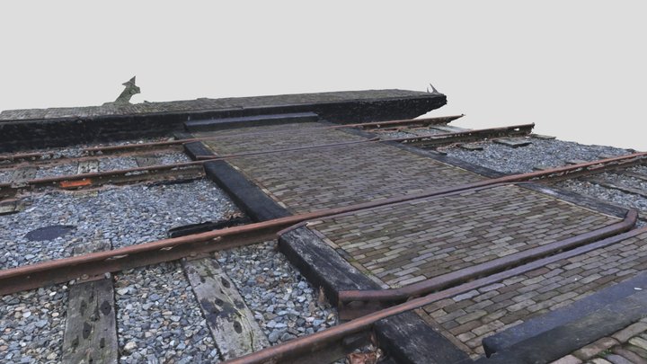 Rail crossing at Medemblik 3D Model