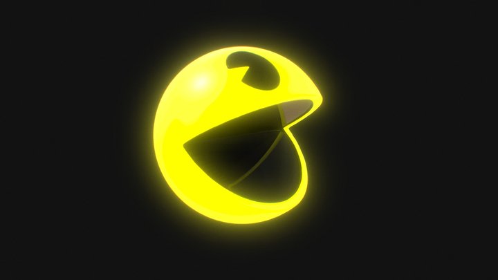 Pac Man High Quality Model 3D Model