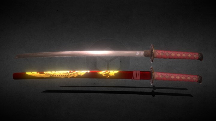 Katana Sword 3D Model