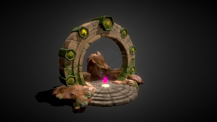 Ancient 3d arch 3D Model