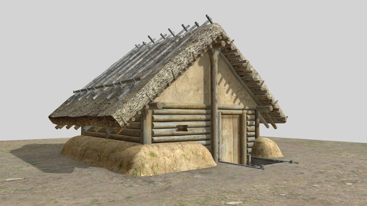 Plisnesk - Slavic Housing IX-X c. v2 3D Model