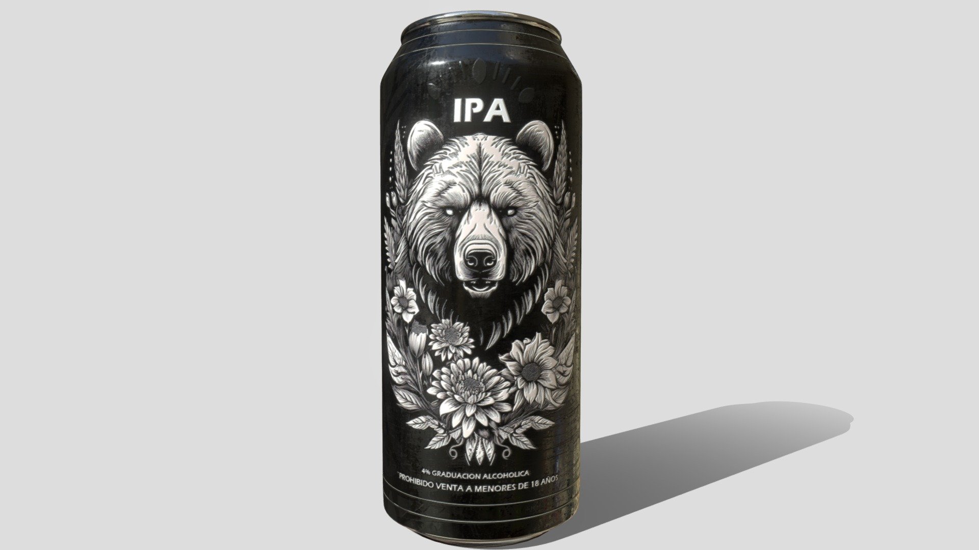 Lata de cerveza IPA - 3D model by roquet (@roqqq) [23e58ba] - Sketchfab
