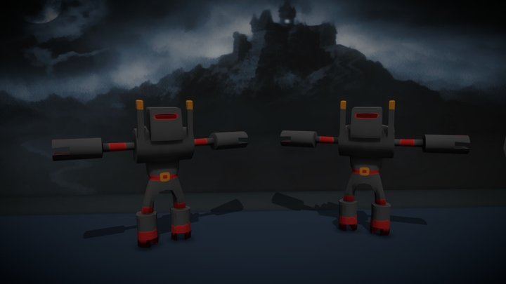 Mech Character 3D Model