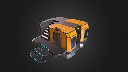 Sci-fi Base 3D Model