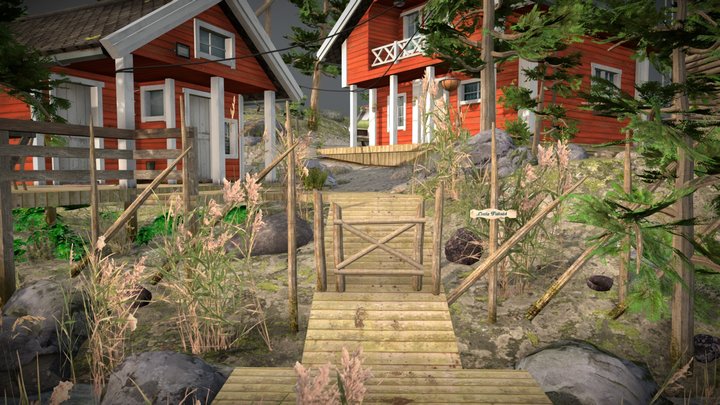 DAE Diorama - Forest Loner 3D Model