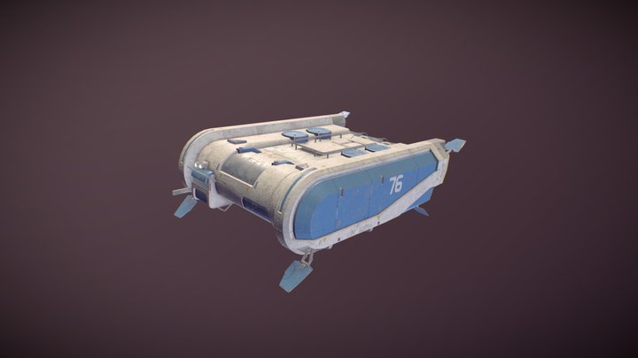 Biscopie Spaceship 3D Model