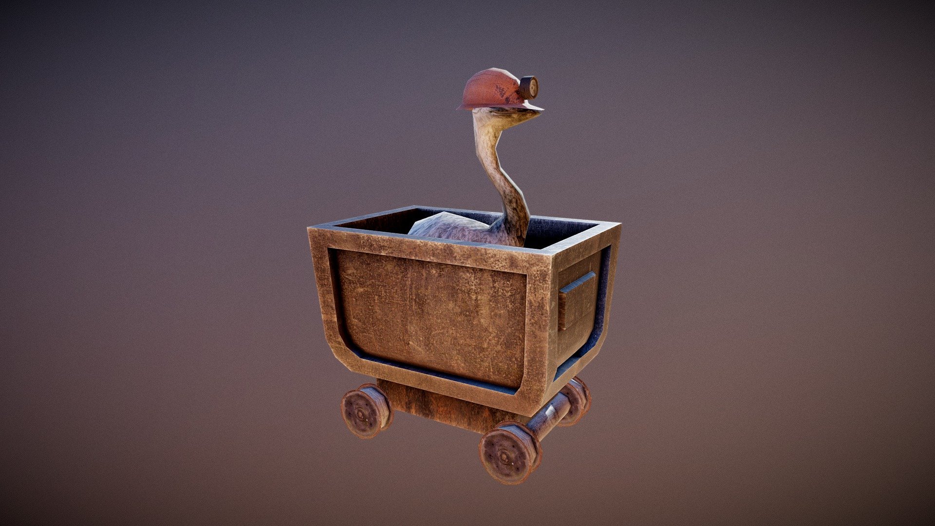 Ostrich character