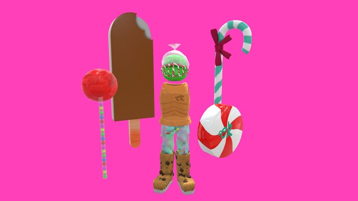 Candy battle gear 3D Model