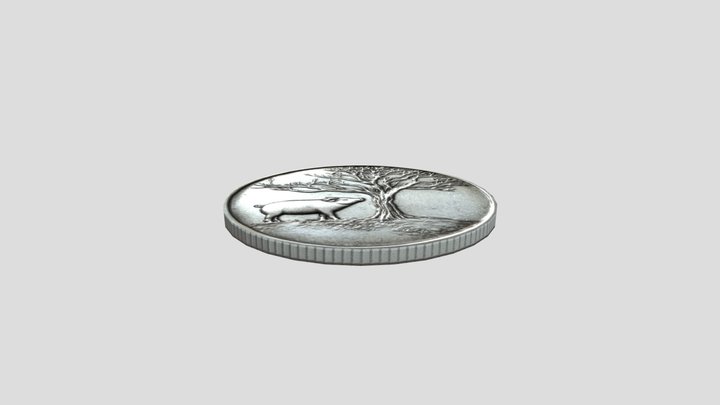 Pig Coin 3D Model