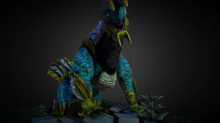 zinogre monster hunter 3D Model