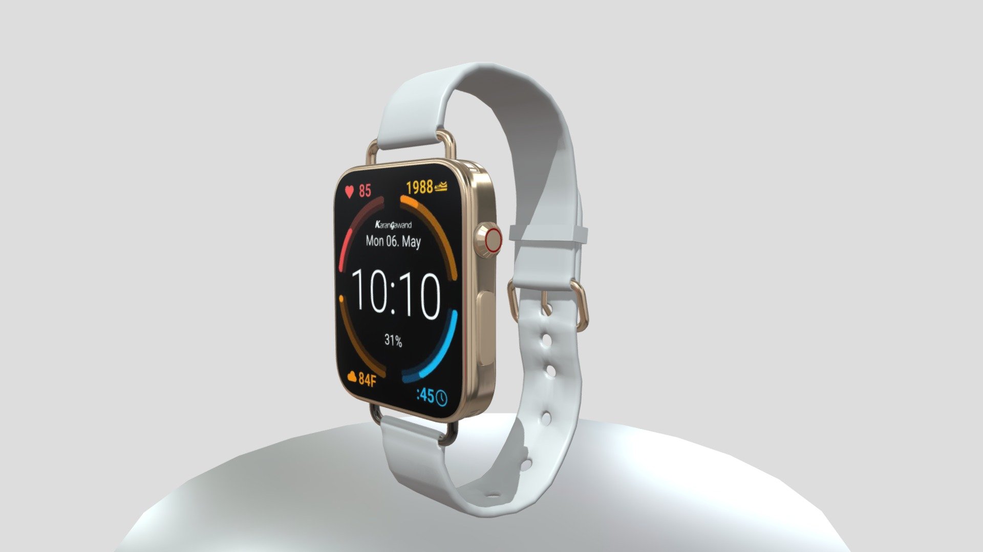 Smart Watch 3D Model - 3D model by Karan Gawand (@karangawand23 ...