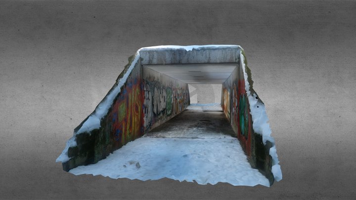 Underpass tunnel 3D Model