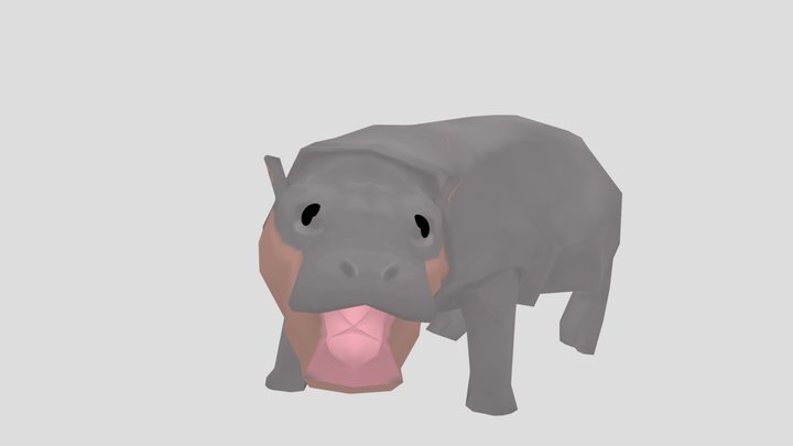 Hippo 3D Model
