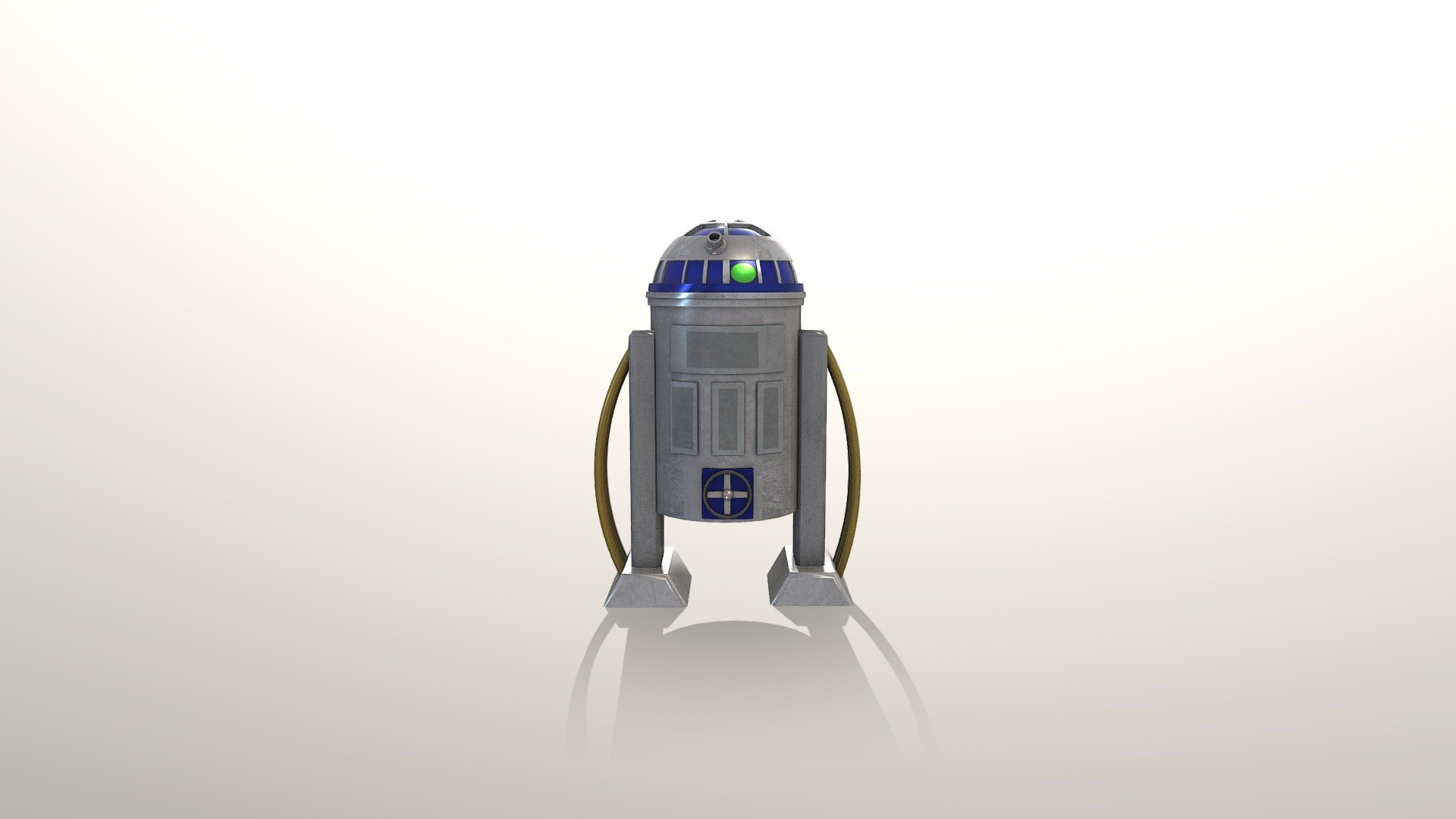 R2D2 3D Model - 3D model by Thunderlord345 [23f0ab5] - Sketchfab