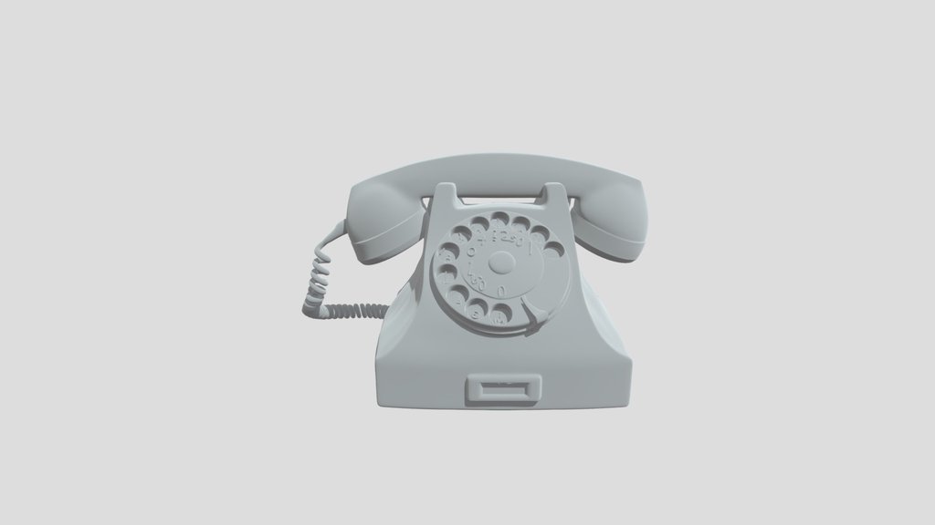 Vintage black rotary phone