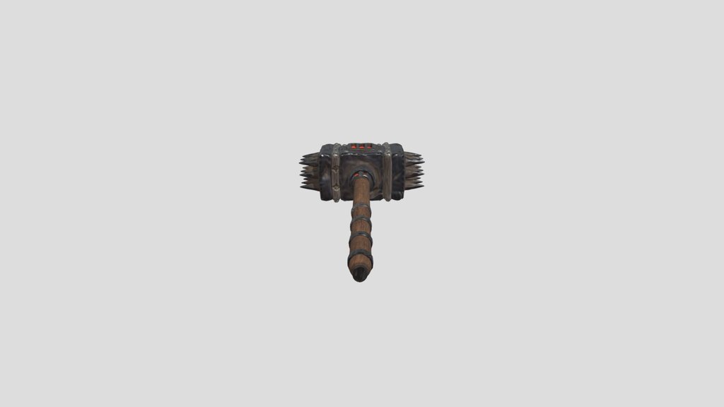 Stylized Molten Core Warhammer